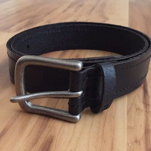 John Varvatos USA Black Leather Belt